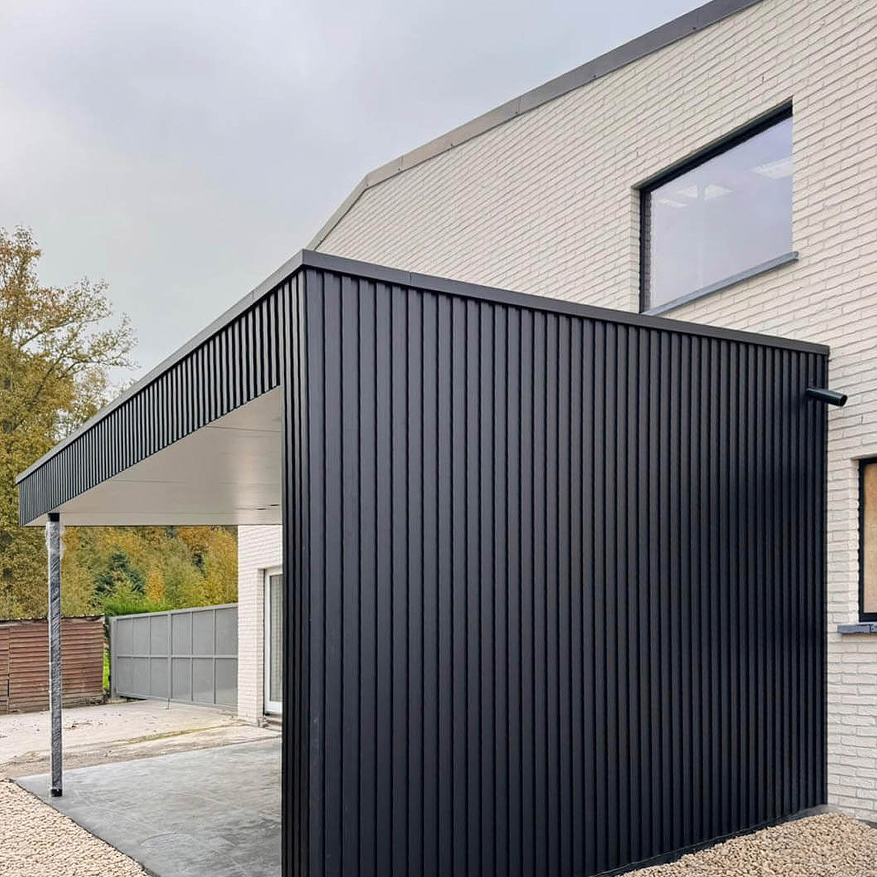 Cladix Aluminium Gevelbekleding Gitzwart RAL9005